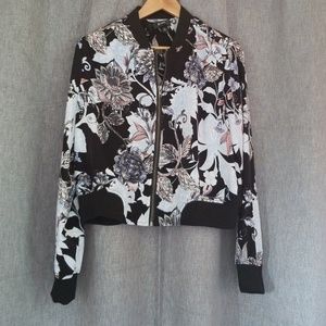 Floral bomber jacket
